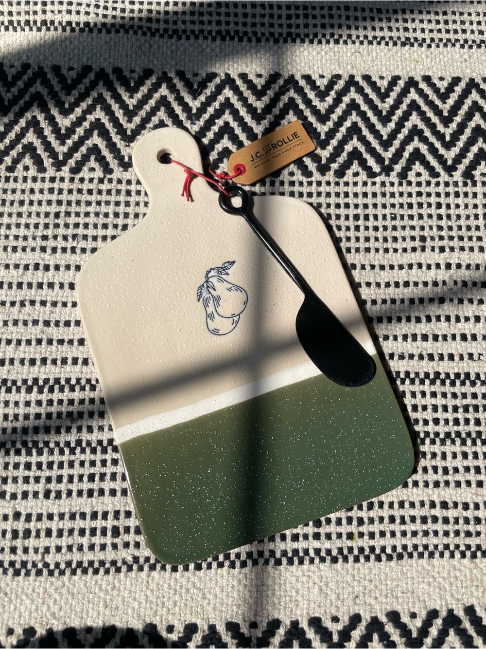 Ceramic cheese board